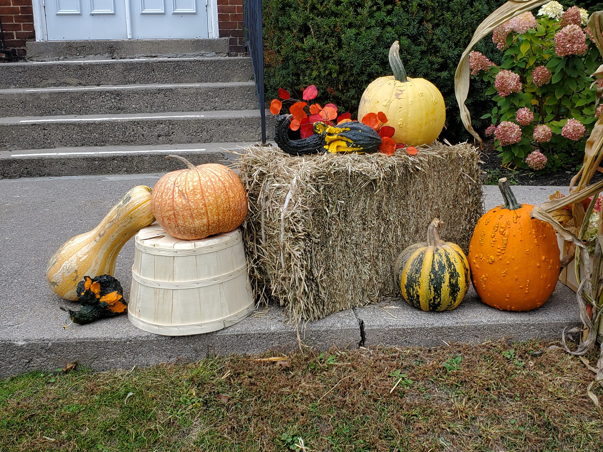 Bloomfield United Church exterior — a historic brick building on Bloomfield Main Street, Ontario